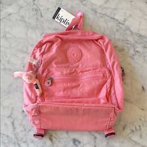NWT Kipling Rylie “enjoyable blush “ pink lightweight backpack.